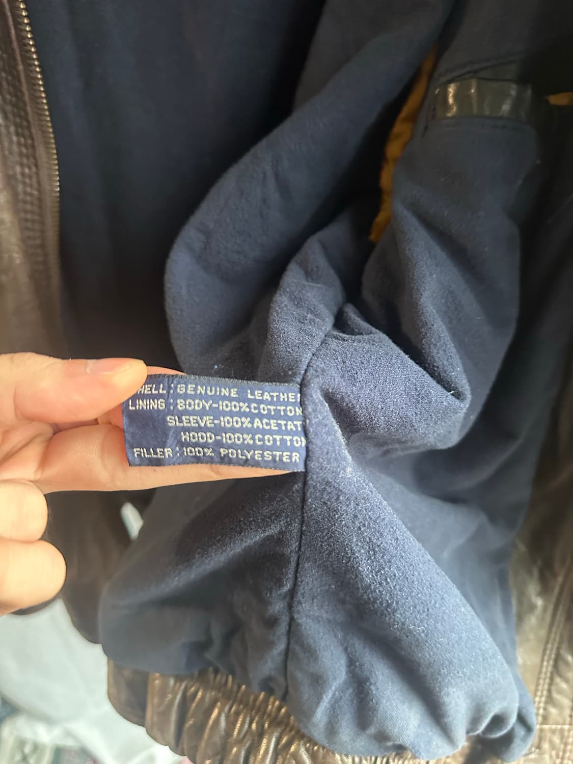 노티카 레더 자켓 상품이미지8