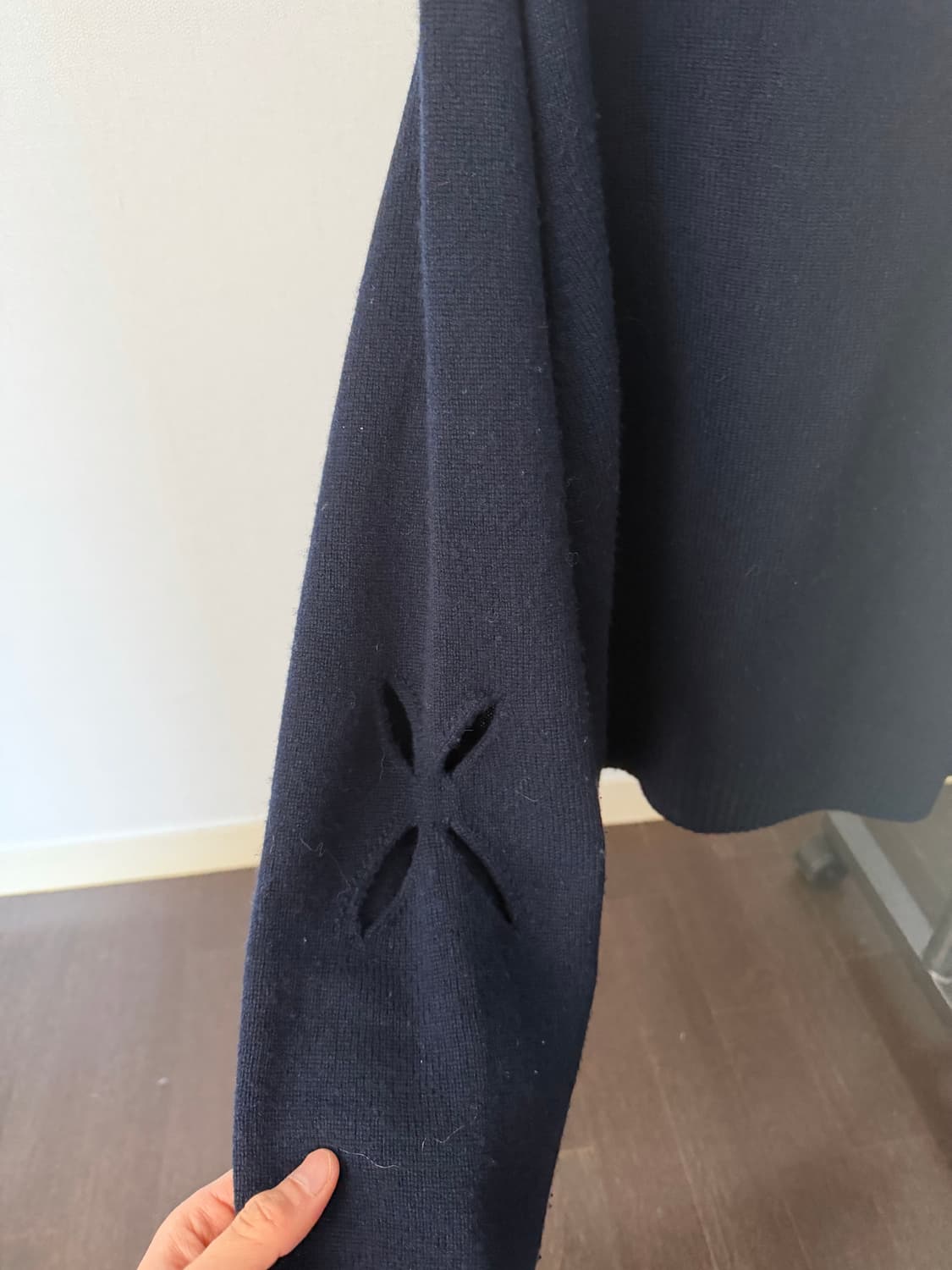 스테판쿡 프린팅 니트 네이비 XL 상품이미지2