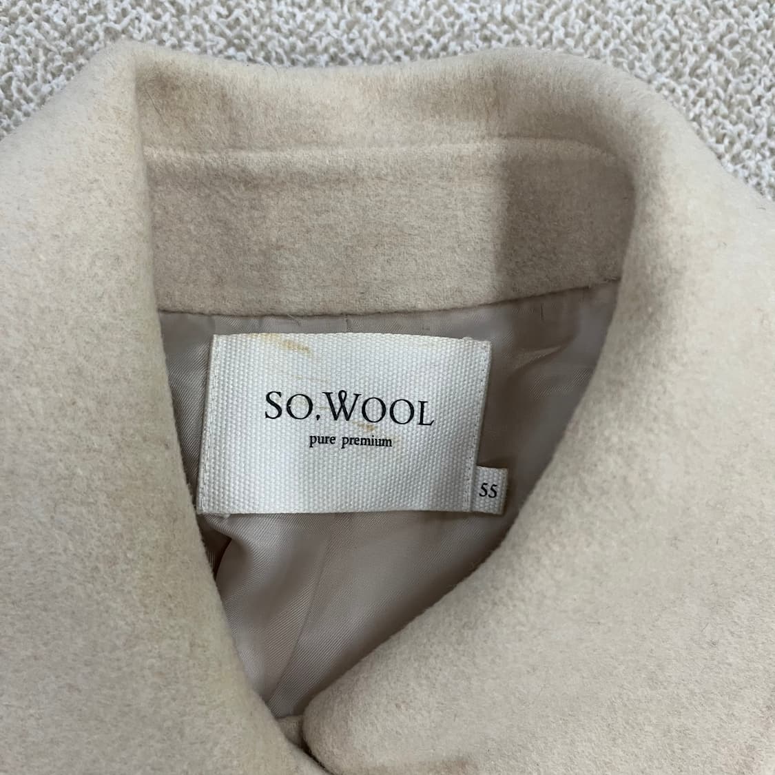 55 쏘울 울 실크 반코트 (전체오염) 0224M 상품이미지2