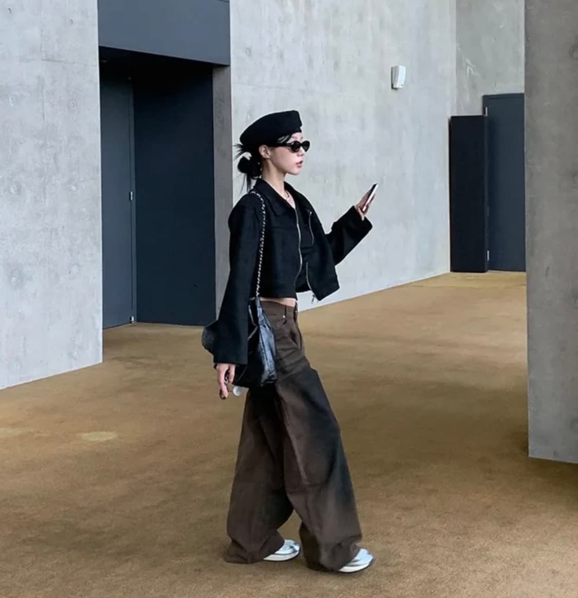 블랙 브라운 워싱팬츠 상품이미지4