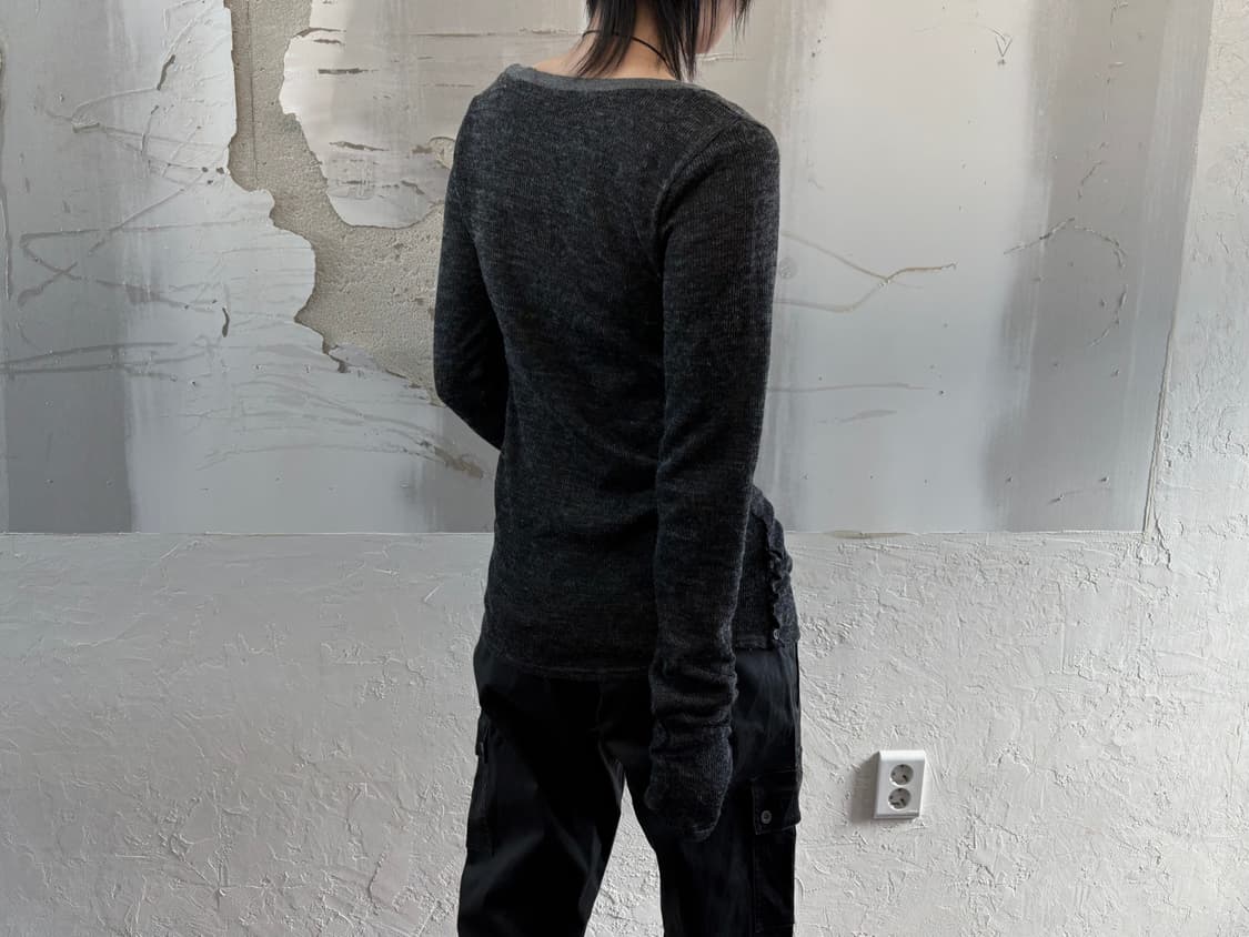 button knit long sleeve 상품이미지4