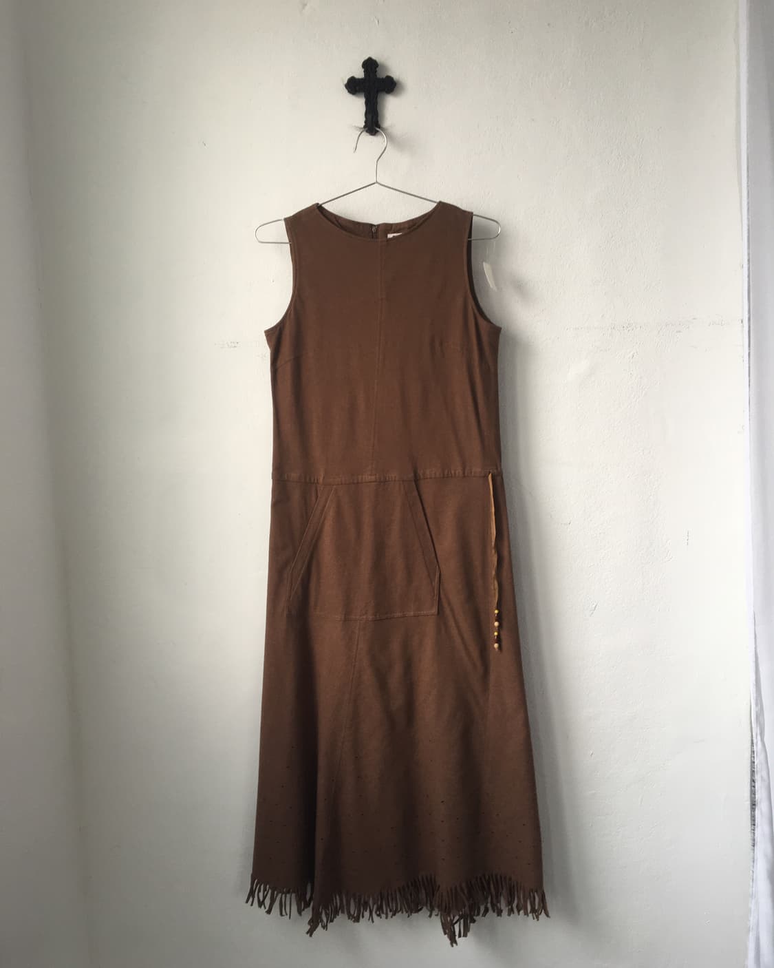 Fringe point sleeveless onepiece 상품이미지2