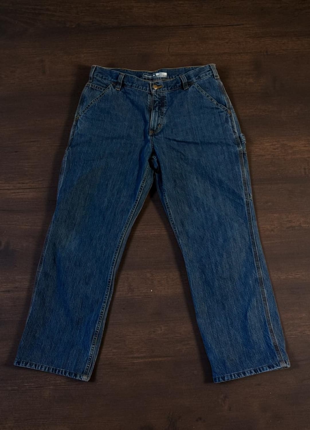 칼하트 싱글니 데님 팬츠 34×30 상품이미지1