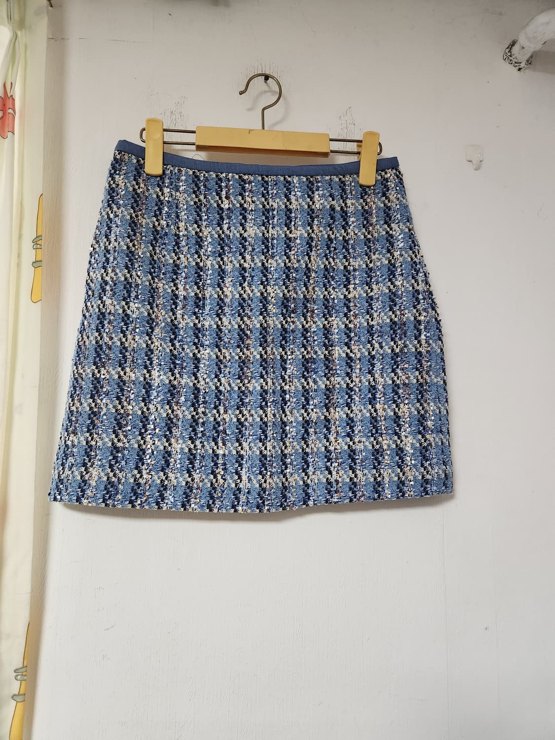 로엠 블루 트위드 미니 스커트 28 상품이미지1