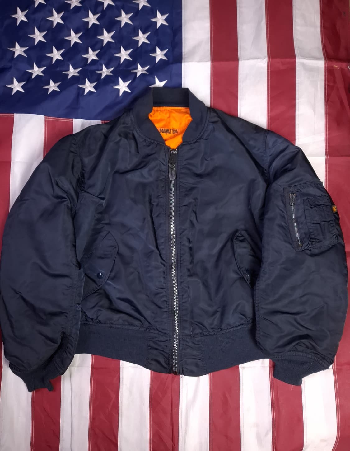 오리지날 미국제조 알파사 미공군 민수용 MA-1 항공자켓 상품이미지1