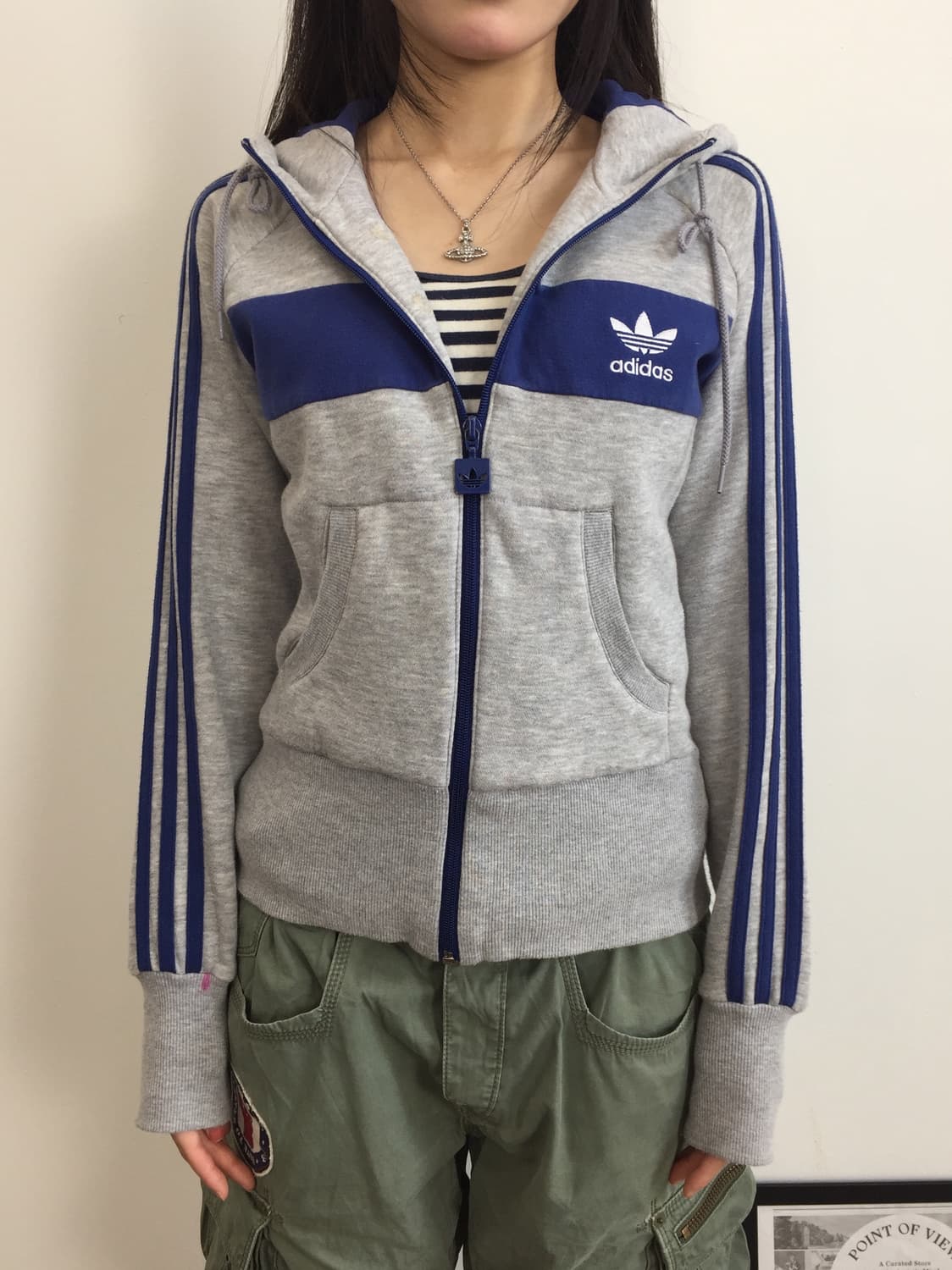 Adidas Big Trefoil Zip-Up Hoodie 상품이미지3