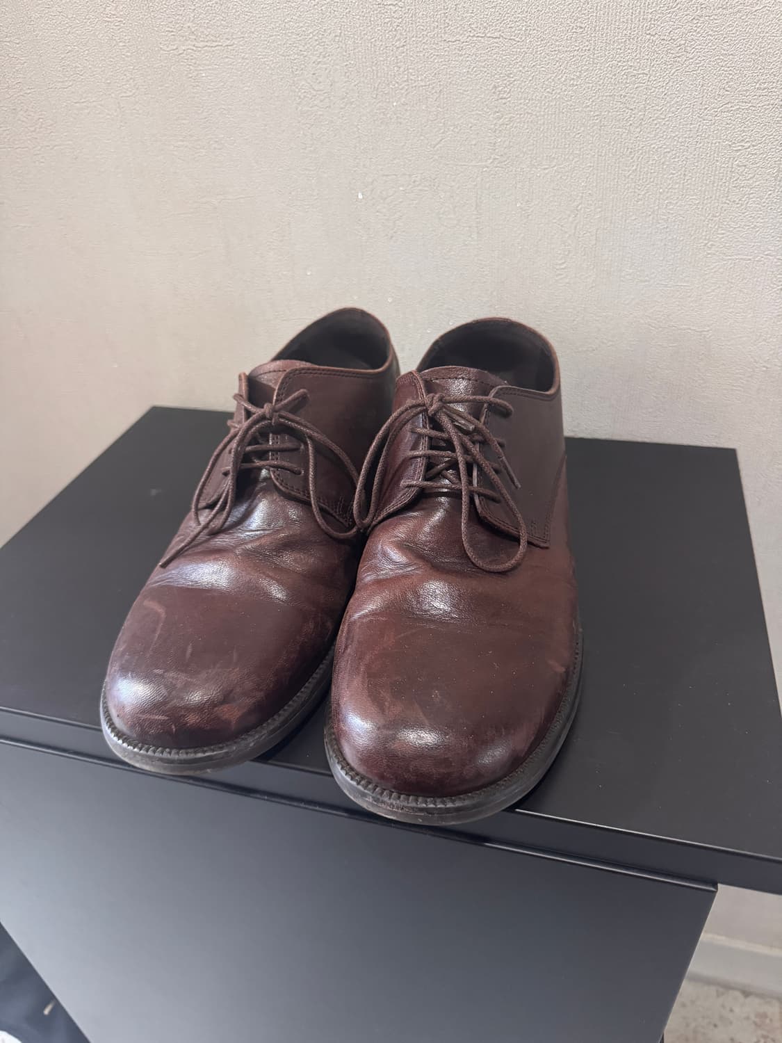 야세 홀리 홀스하이드 컴포트 더비 슈즈 브라운 상품이미지5