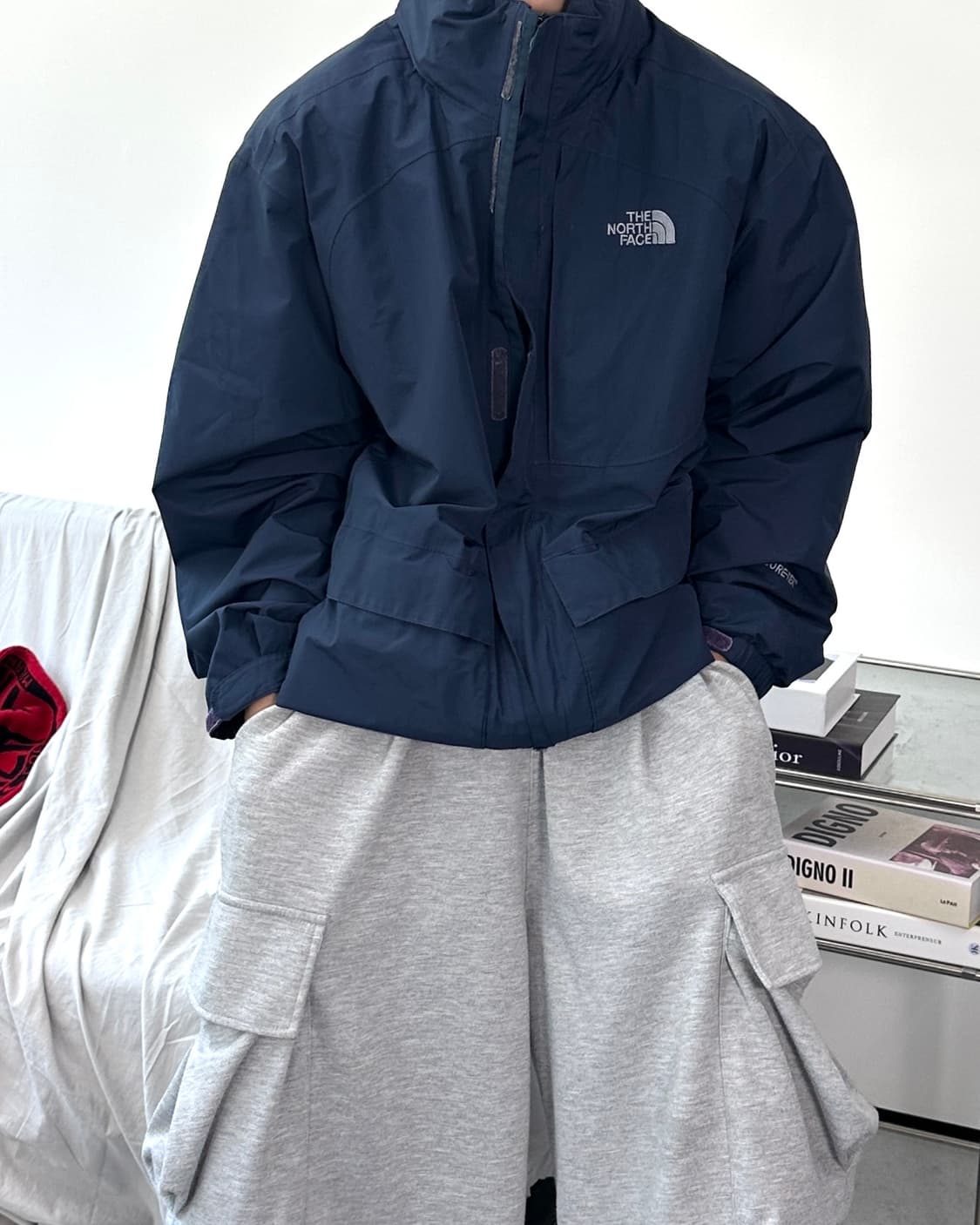 노스페이스 고어텍스 네이비 바람막이 XL 상품이미지1