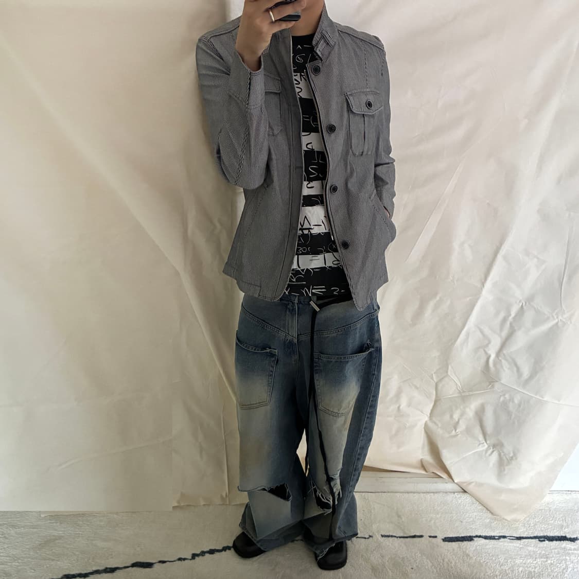 Hickory Stripe Chore Jacket 상품이미지1