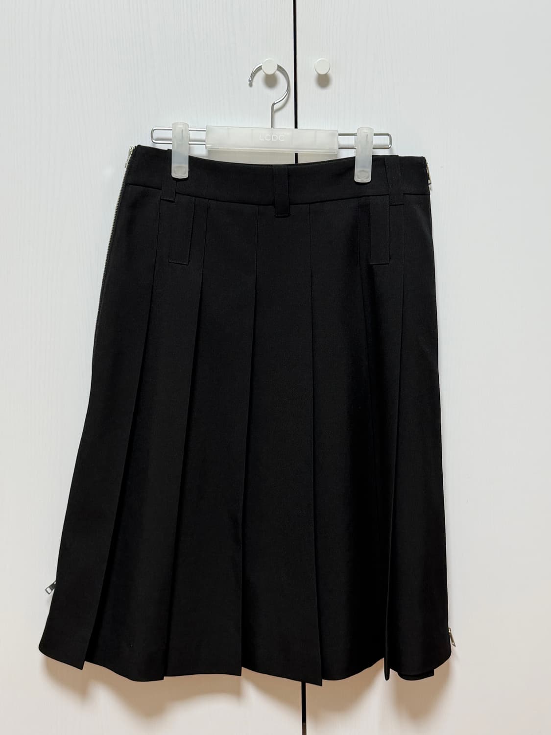 LCDC SIDE ZIPS PLEATED MIDI SKIRT 스몰 상품이미지2