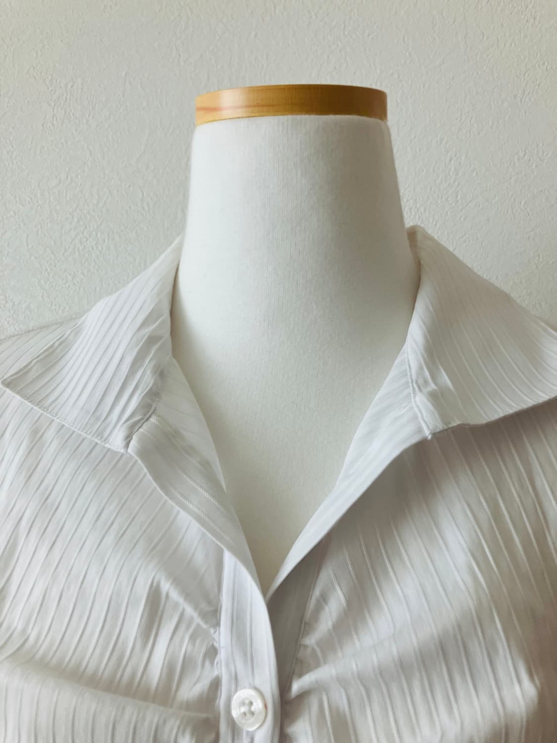 naracamicie 화이트 스트라이프 셔츠 슬림핏 셔츠 공겜여주 긱시크 상품이미지4