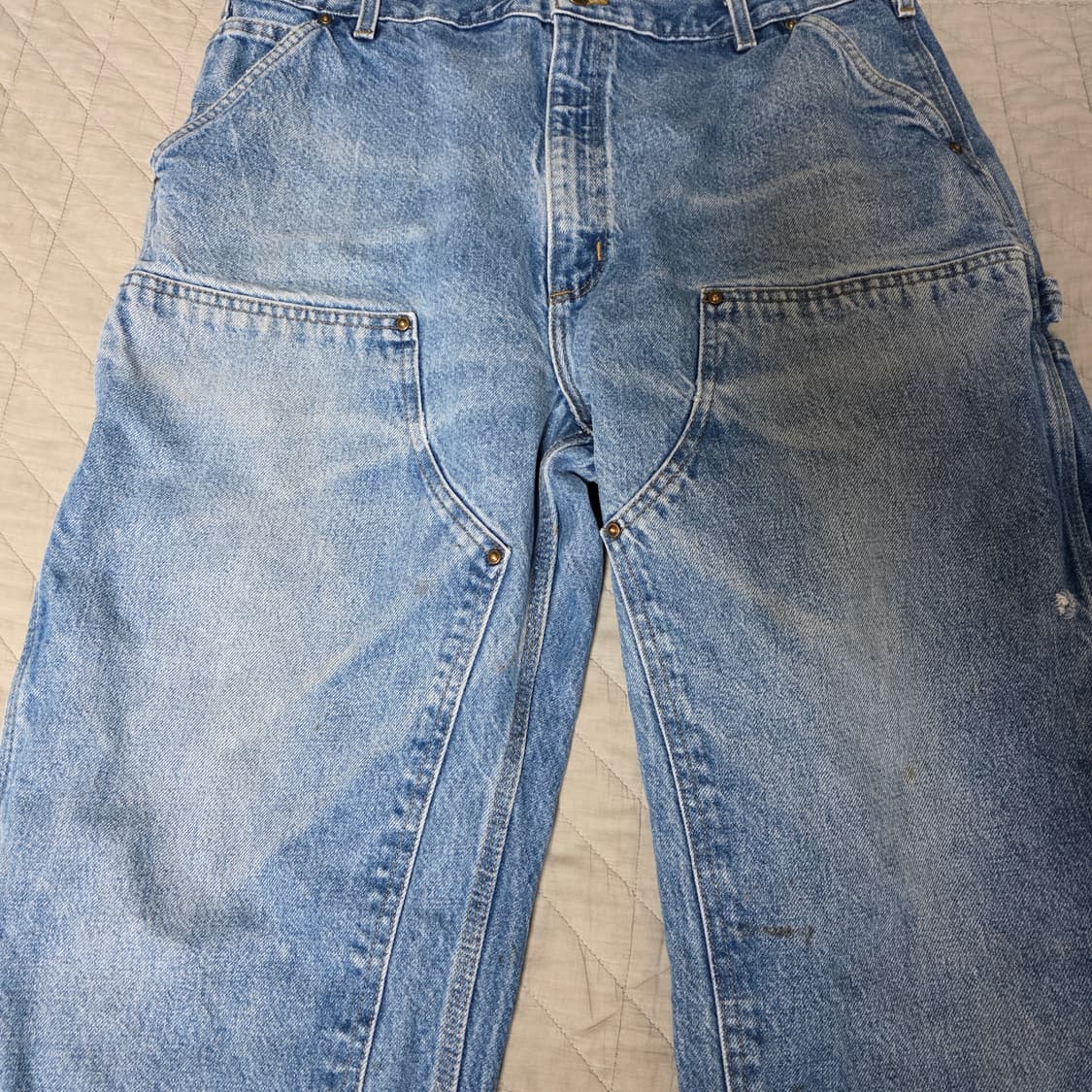 [38X32] 00s 칼하트 더블니 B73 DST 데님팬츠 굿컨디B-11 상품이미지2