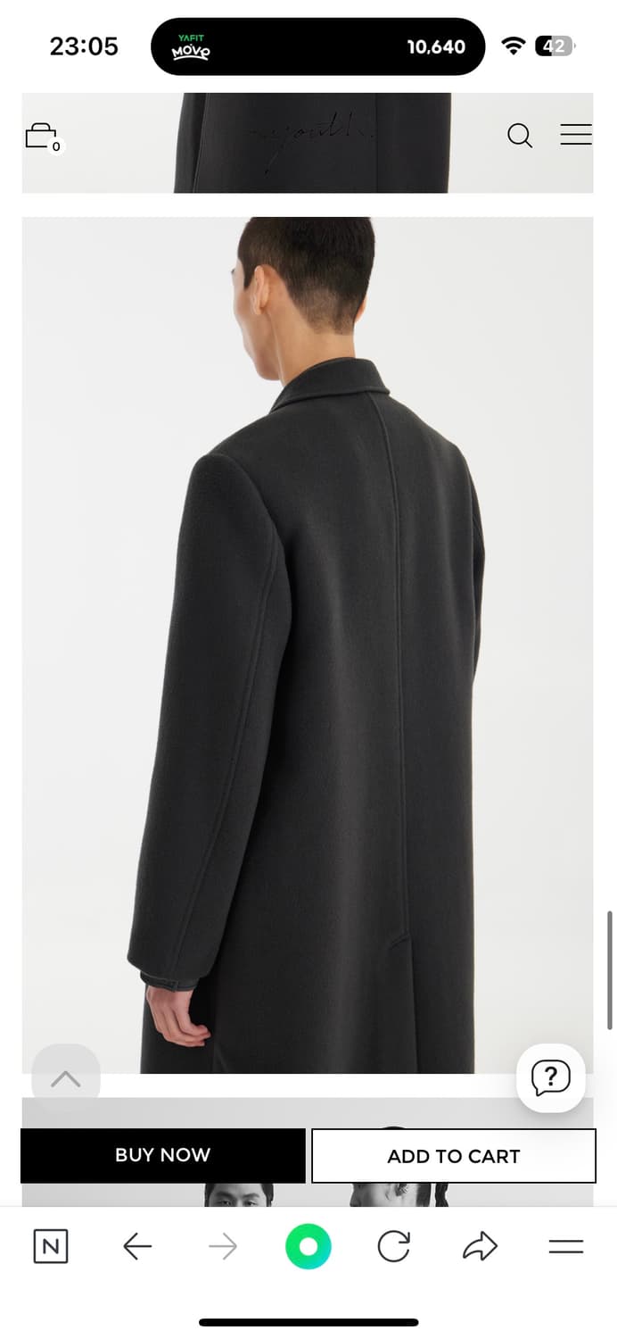 새상품) 유스 youth 울 코트m/100-105 상품이미지2