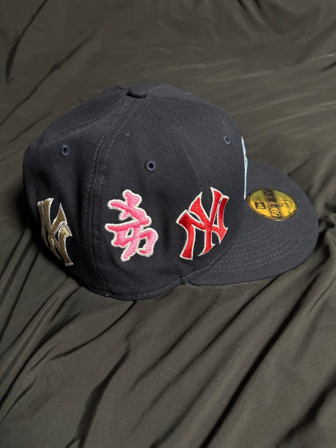 [734] 22FW 슈프림x뉴옥 양키즈 간지 뉴에라 캡 [Navy] 상품이미지3