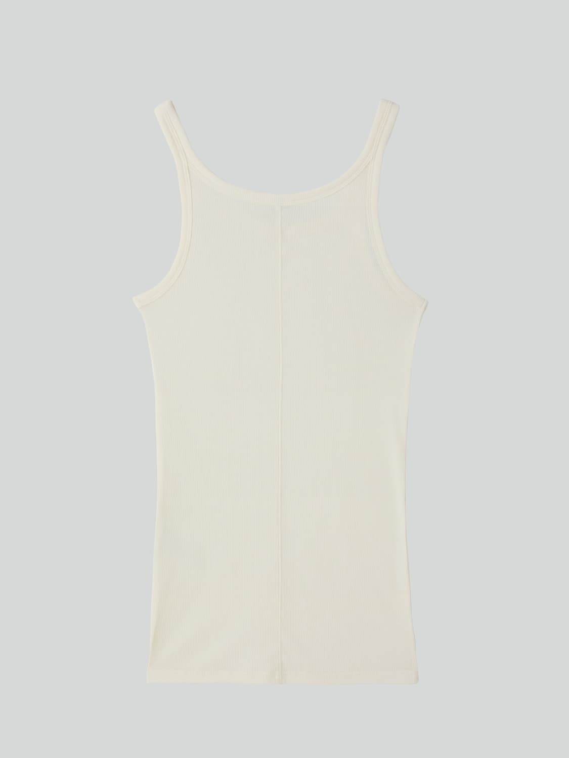 렉토 26SS 딥 스쿱넥 탱크탑 슬리브리스 크림 상품이미지9