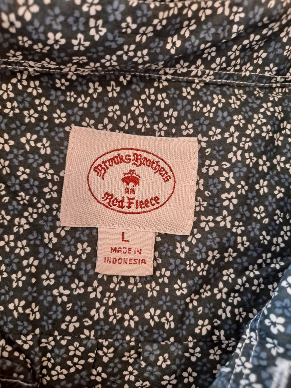 브룩스브라더스 레드플리스 플라워패턴셔츠 L  상품이미지3