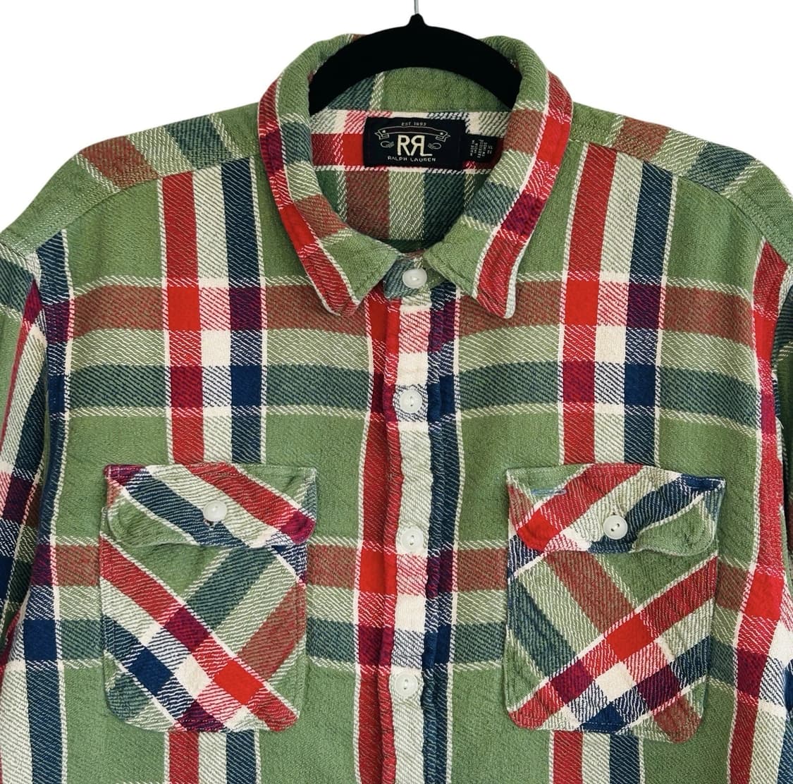 RRL 더블알엘 헤비 코튼 플란넬 체크 워크셔츠 상품이미지2