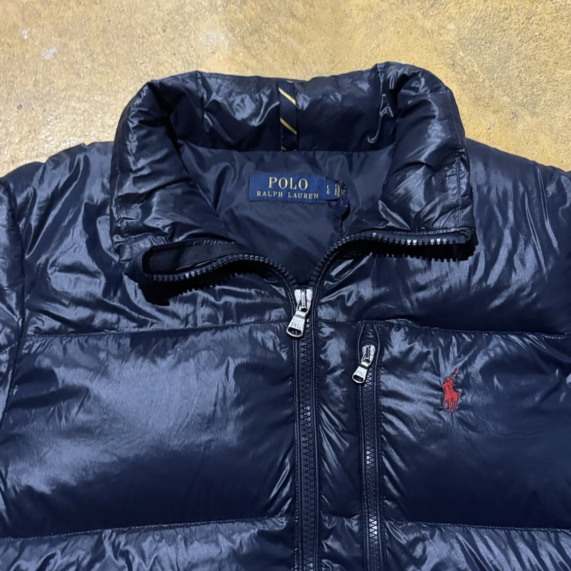 폴로 랄프로렌 퍼프 다운 패딩 네이비 상품이미지2