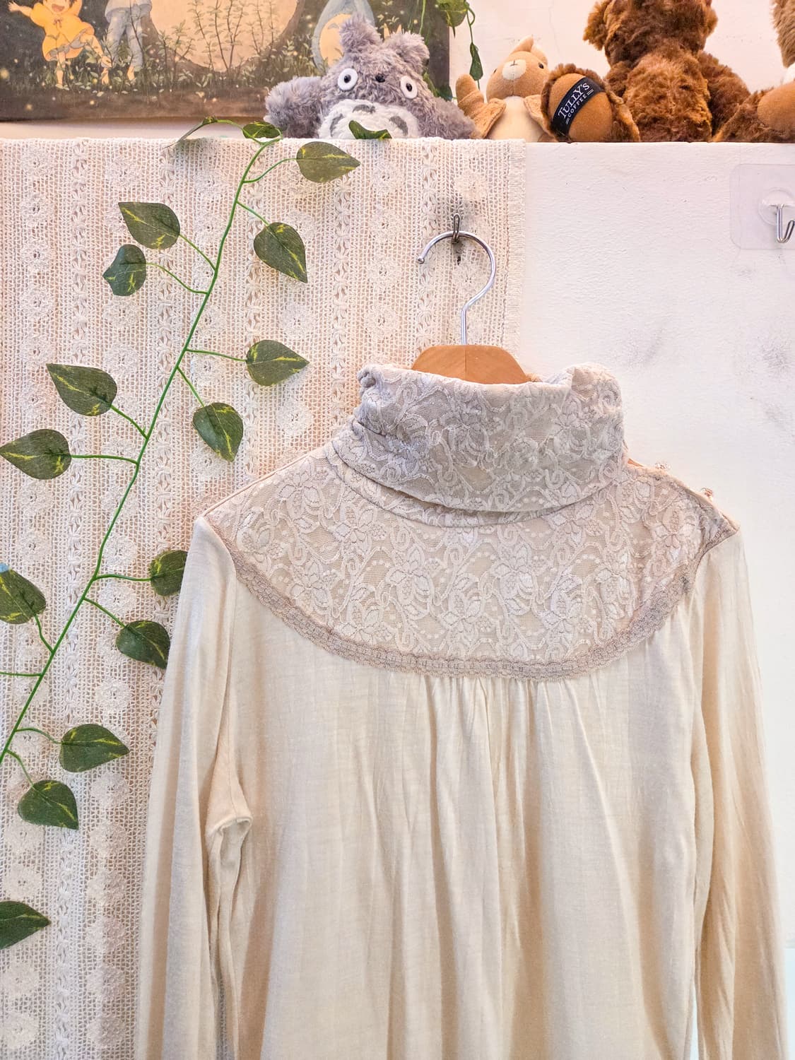 레이스 목폴라 슬리브 상품이미지2