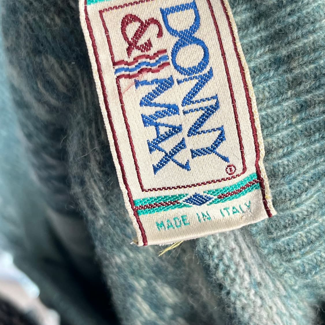 램스울 패턴 니트 가디건, Made in Italy  상품이미지2