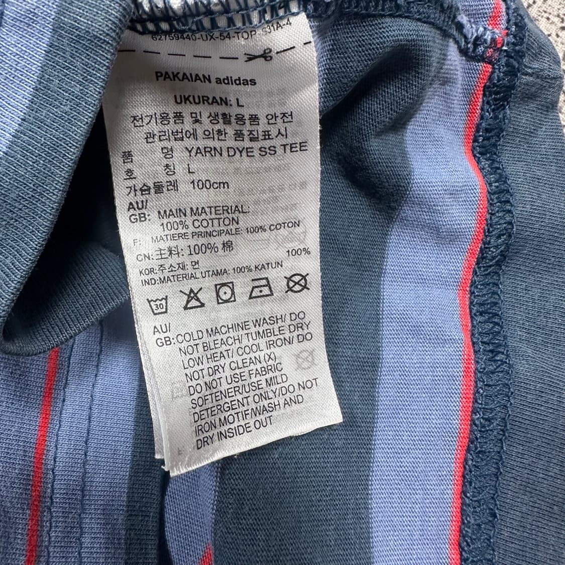 ✨ (바배) 아디다스 파이어머드 스트라이프 반팔티  상품이미지4