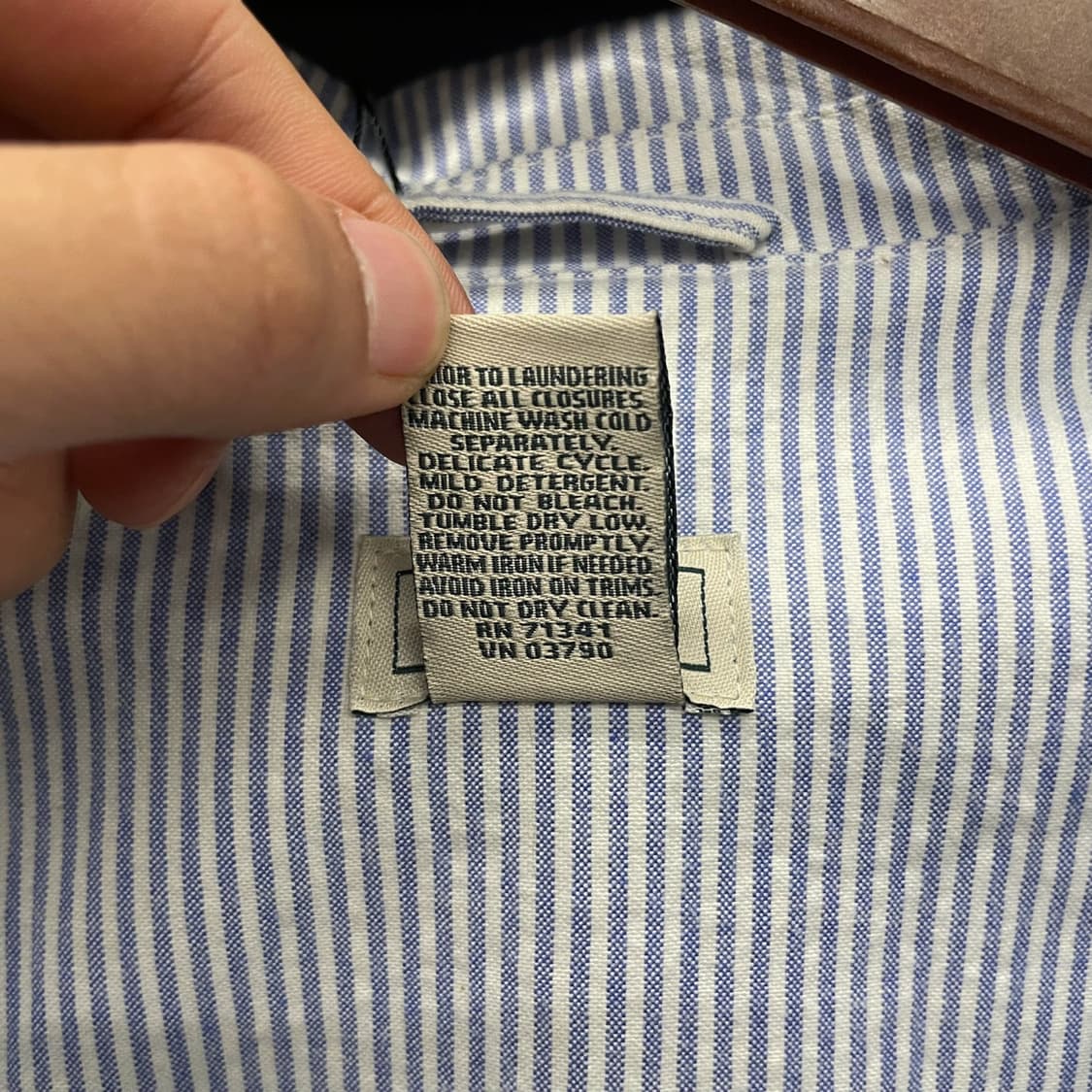 L.L.BEAN 엘엘빈 싱글 브레스티드 쓰리 버튼 패치 시어서커 블레이져 상품이미지7