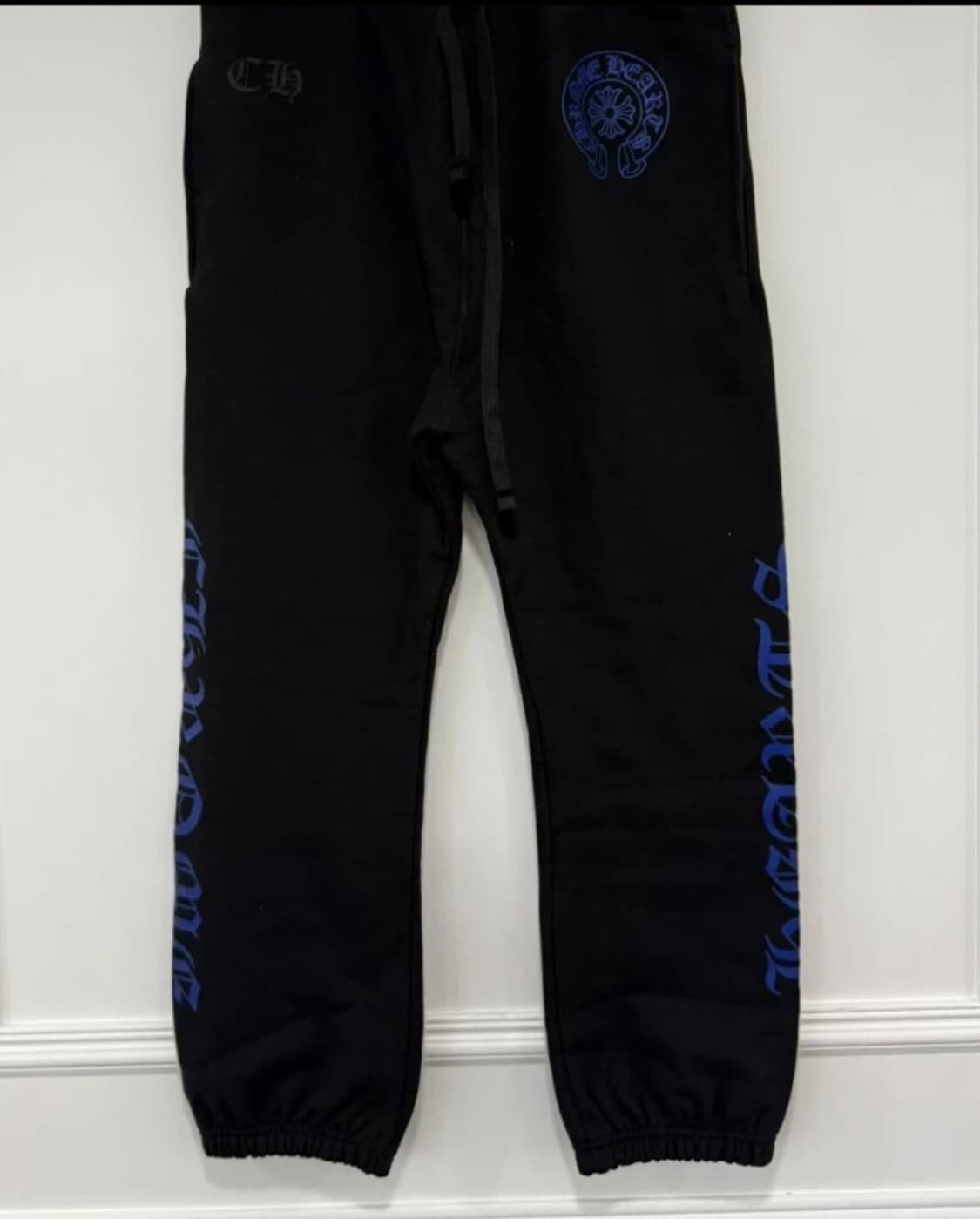 [새상품] 크롬하츠 블루 스크립트 스웨트팬츠 S 상품이미지2