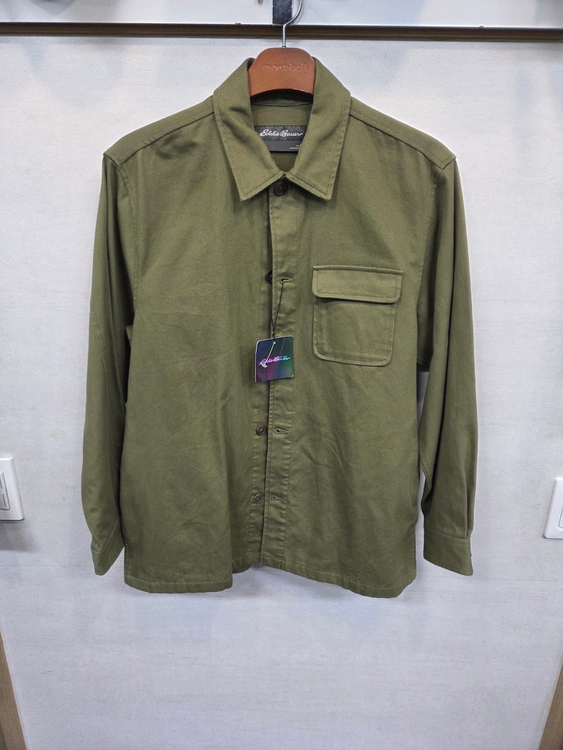 에디바우어 원포켓 아메카지 코튼 셔츠자켓 L 상품이미지1