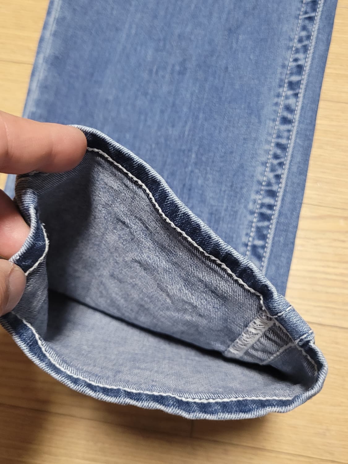 트루릴리젼 남성 스카이블루 데님팬츠 상품이미지7