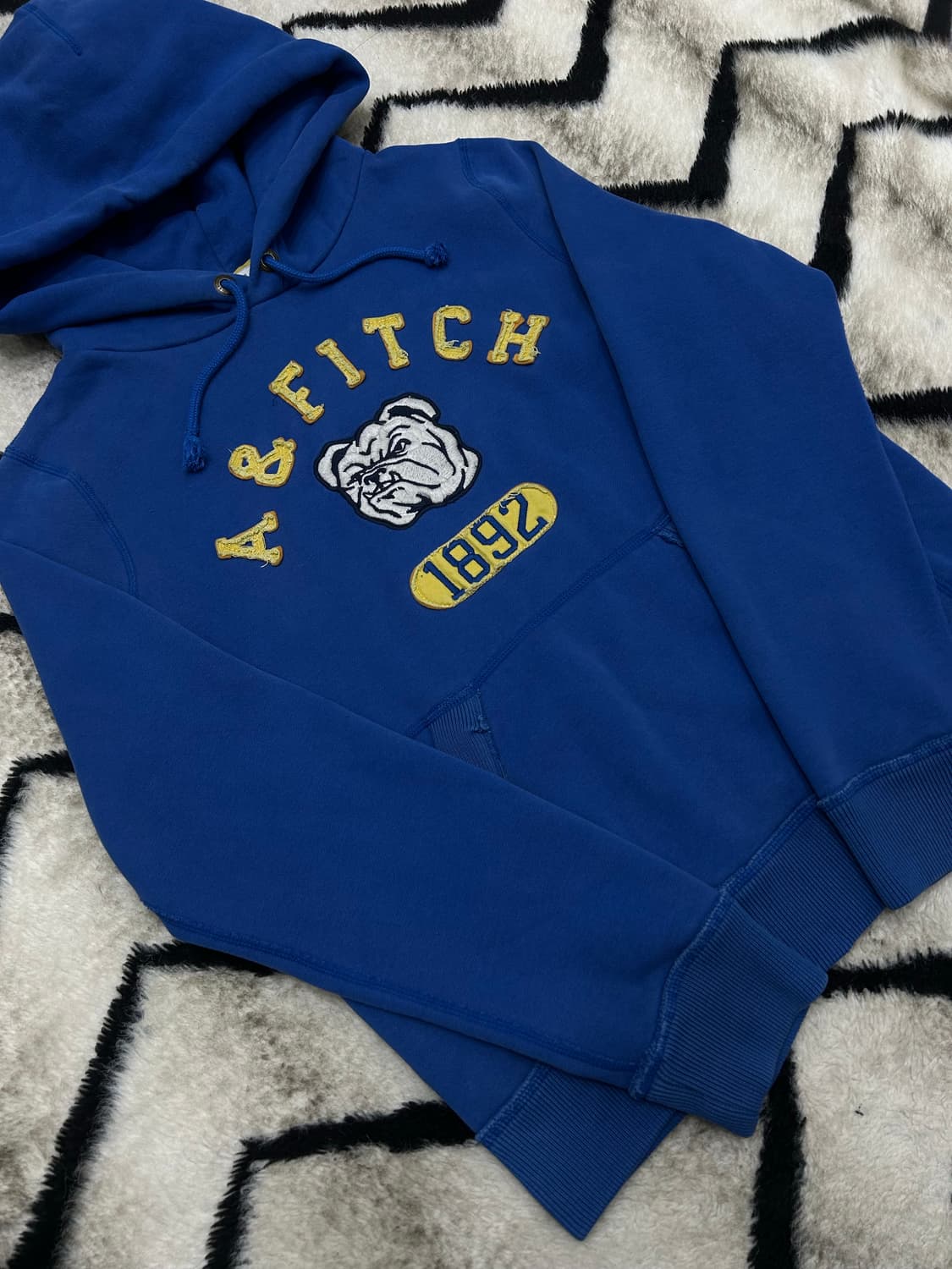 [M]아베크롬비 스펠아웃 후드/블루/기모 상품이미지2