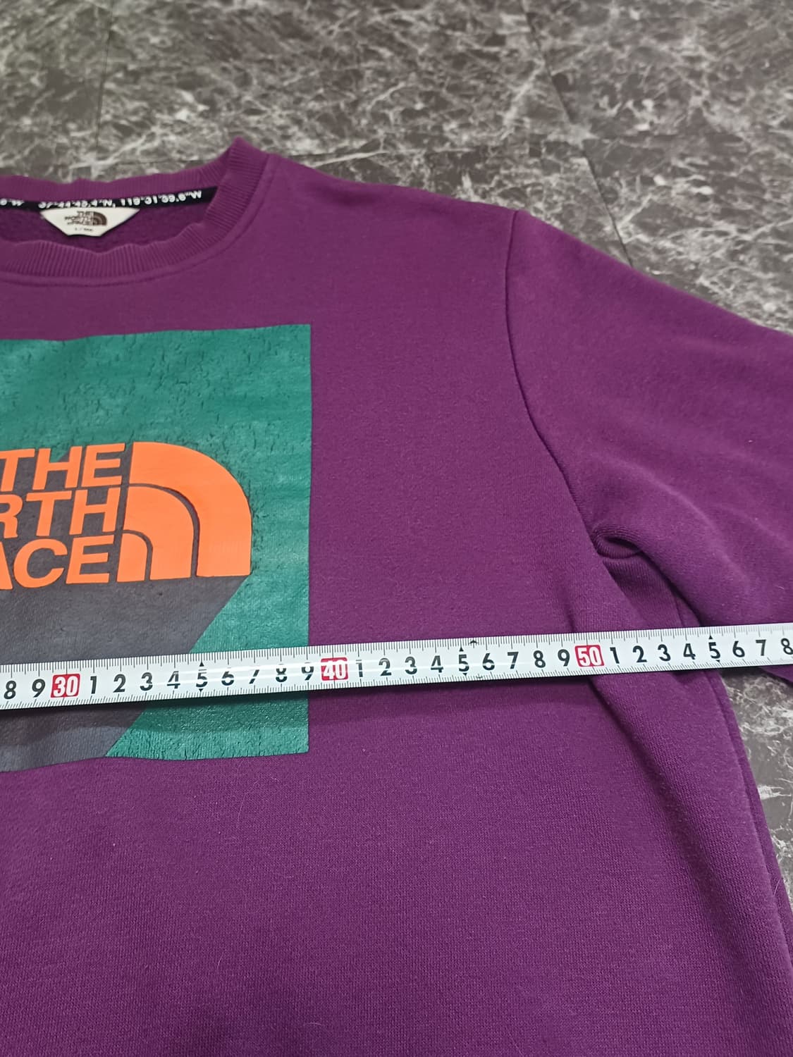 The North Face 퍼플 로고 맨투맨 L 상품이미지8