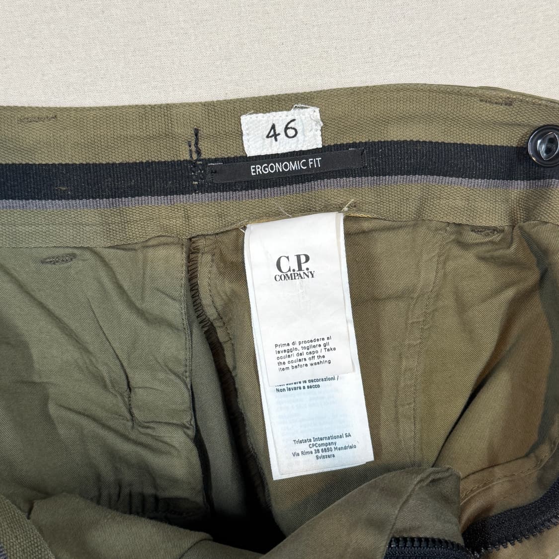 32inch) C.P. 컴퍼니 렌즈 와펜 카고 팬츠 올리브 상품이미지9