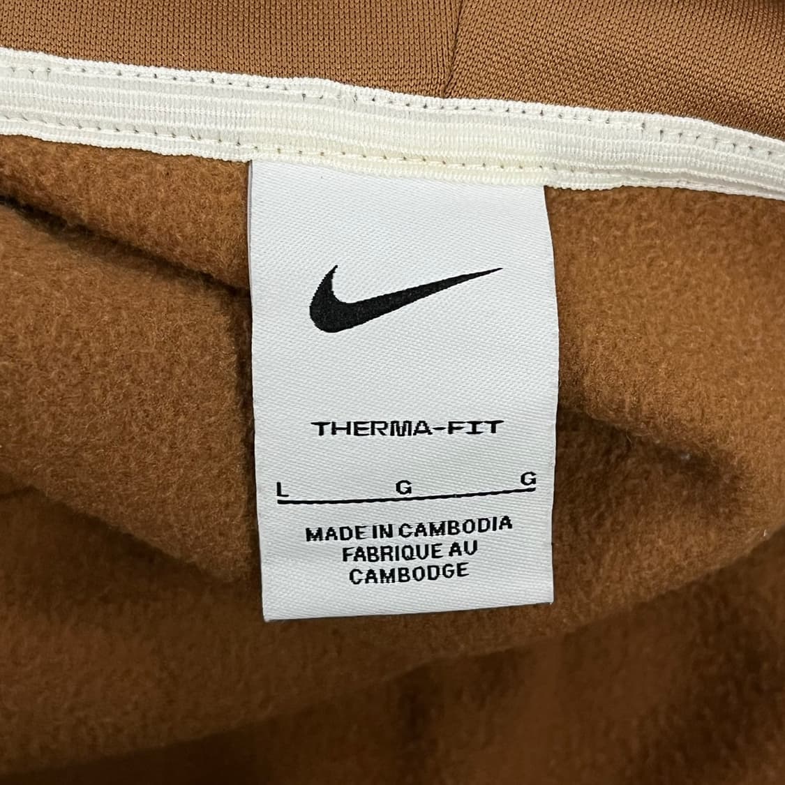 [정품/L] 나이키 Therma-FIT 브라운 후드 바람막이 b16 상품이미지5