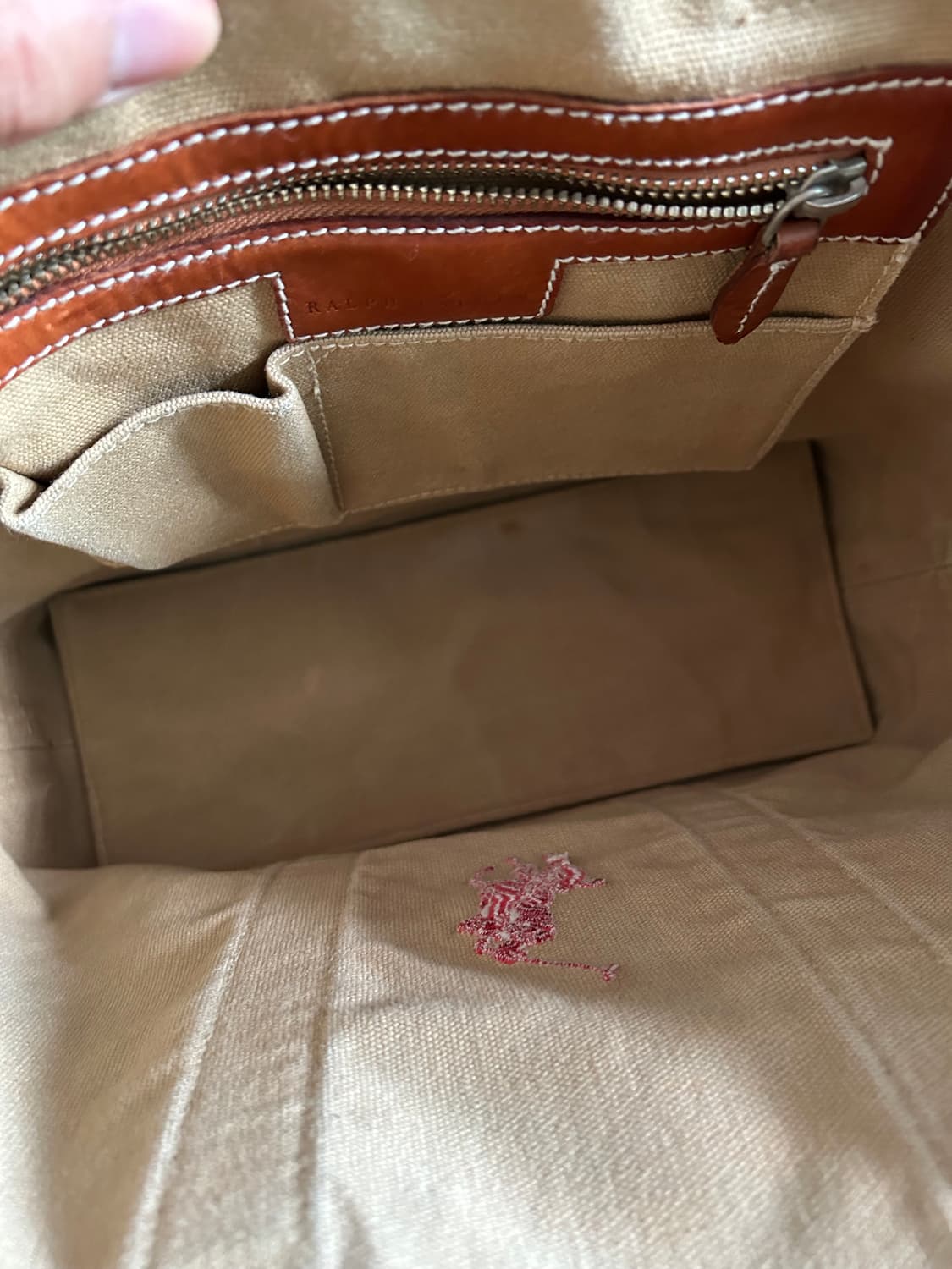 폴로 랄프로렌 캔버스 토트백 상품이미지5