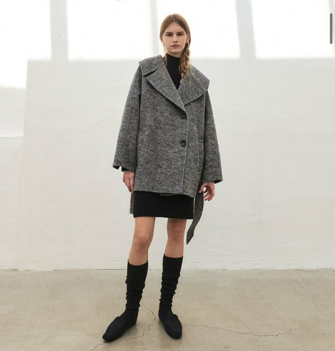 모한 하프 코트(새상품) 상품이미지4