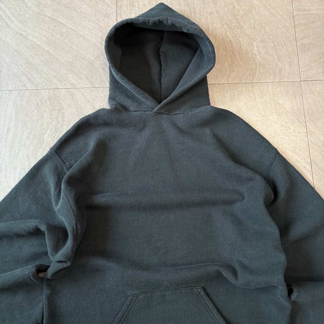 90s Russell 90년대 멕시코 생산 러셀 블랭크 블랙 후디 상품이미지3