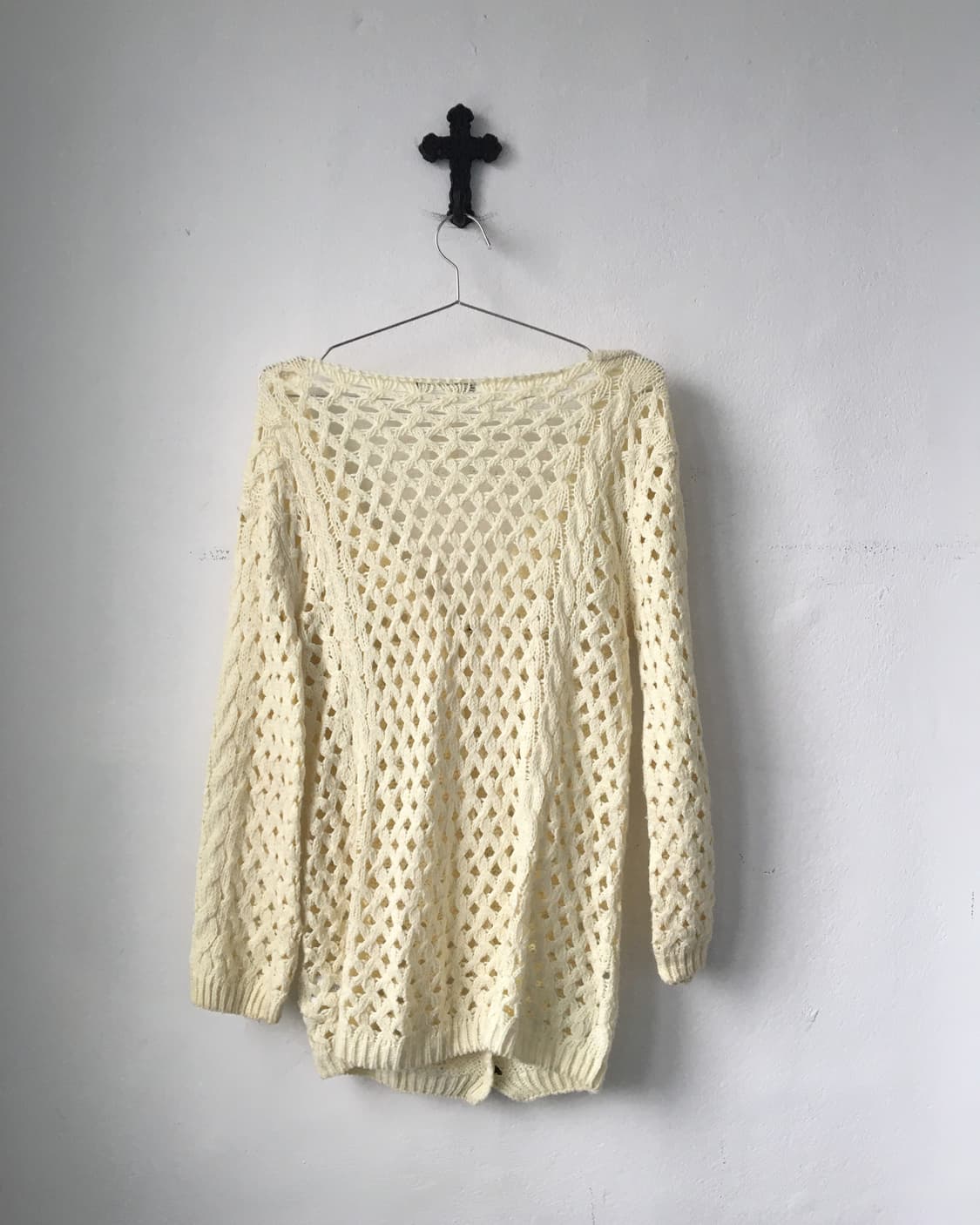 Punching pattern knit cardigan 상품이미지3