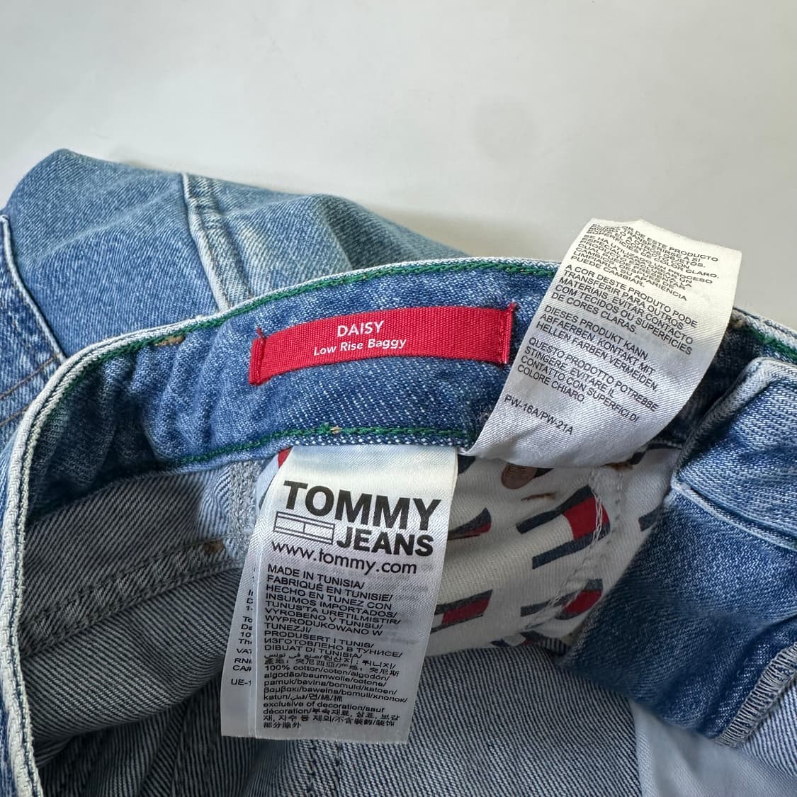 우먼M-L 타미진스 와이드핏 연청워시드 데님팬츠 상품이미지2