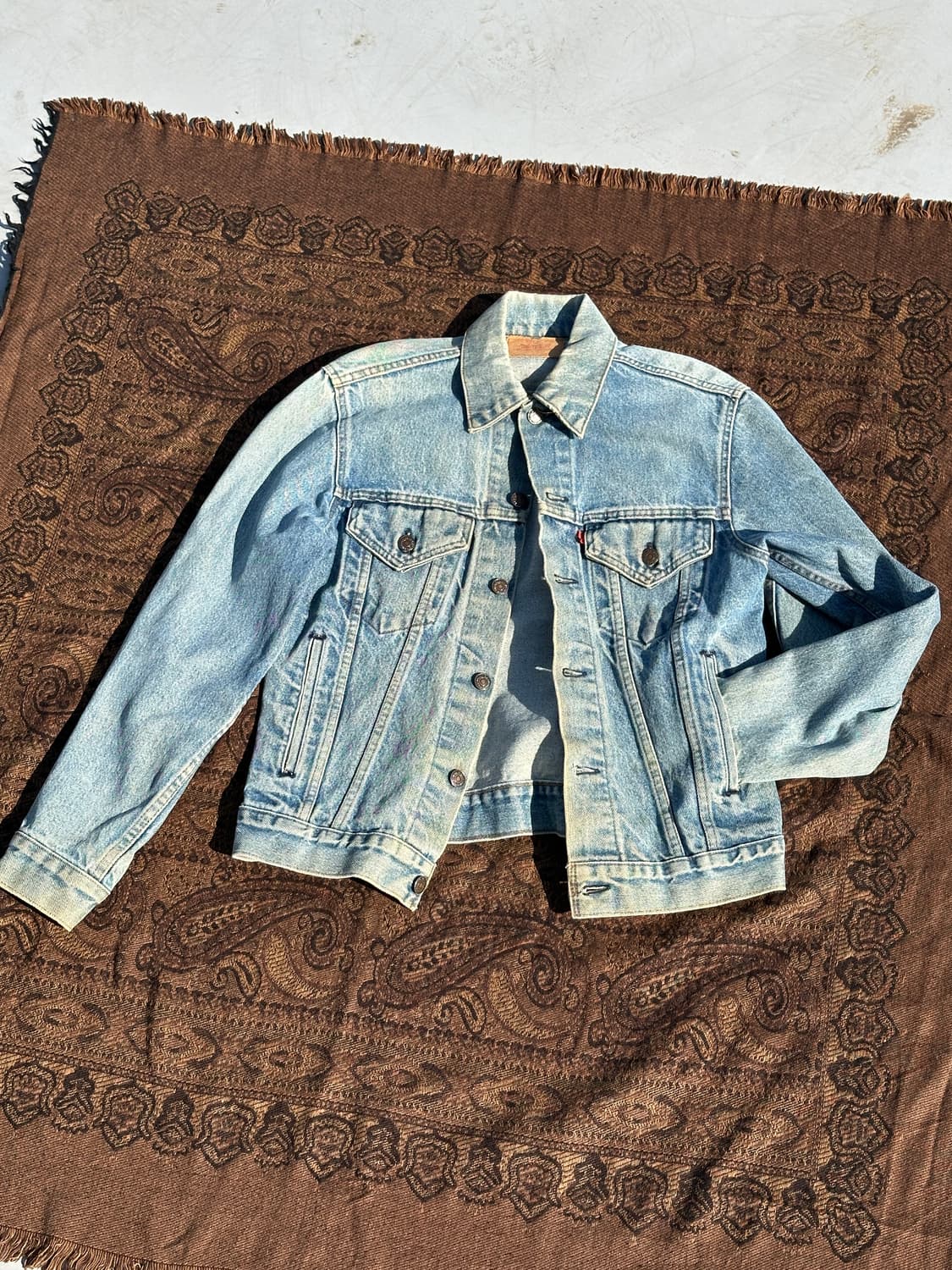 (M)80s USA 리바이스 3rd 트러커 자켓 착샷o 상품이미지1