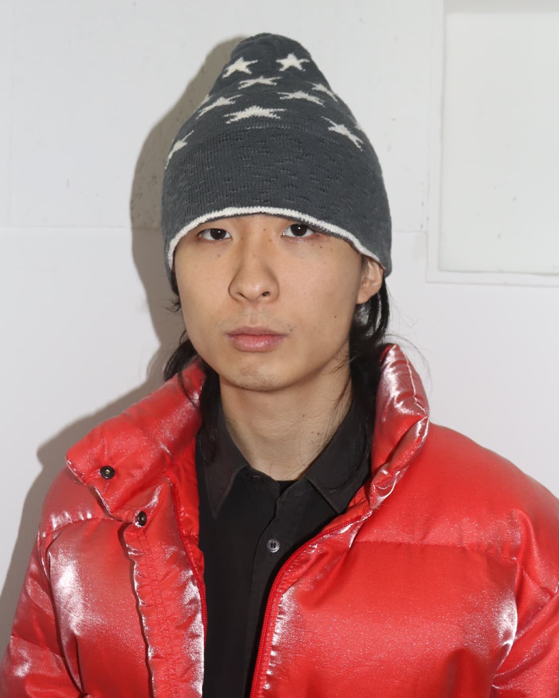 카시라 스타 패턴 니트 햇 상품이미지1