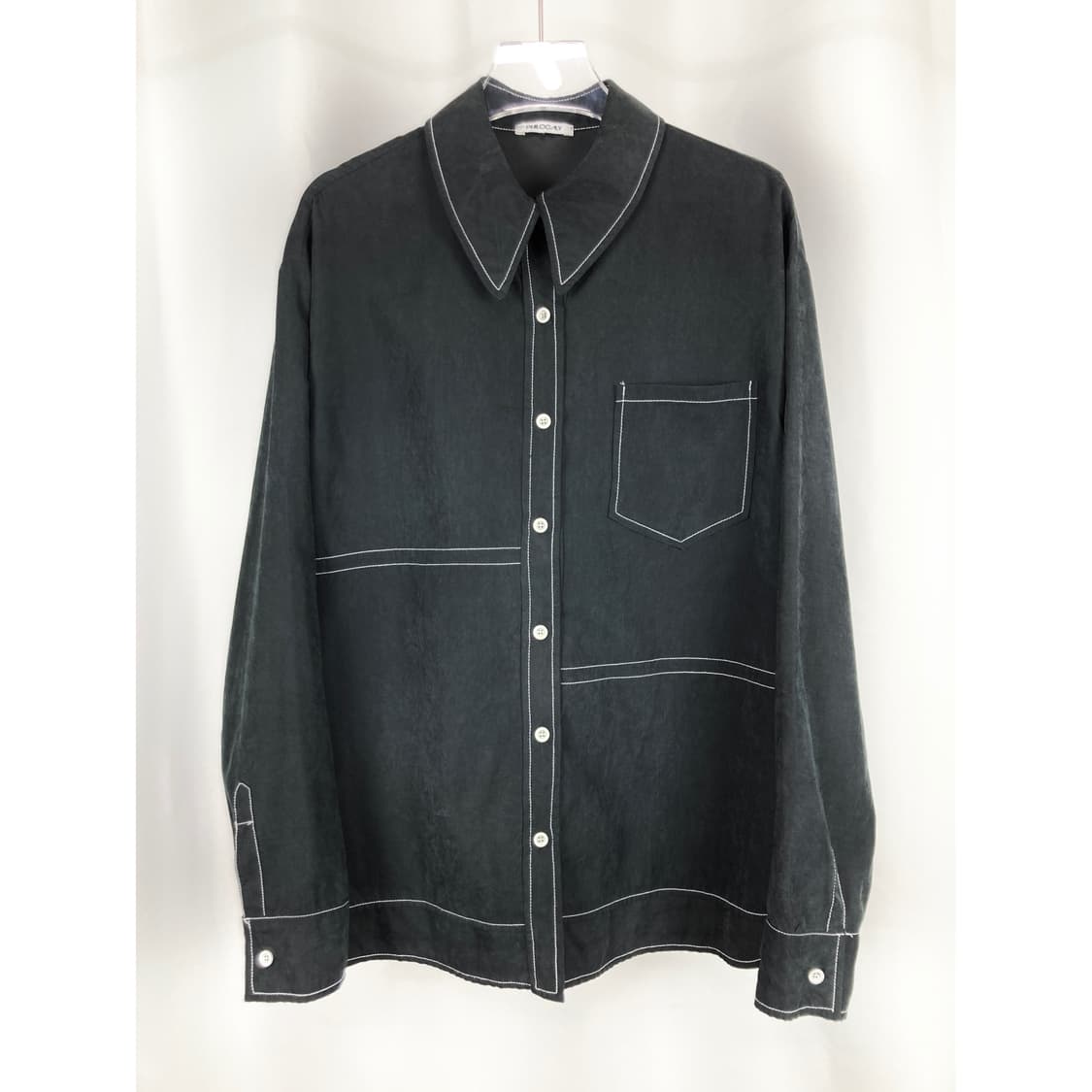 빈티지 스티치 크롭 셔츠 상품이미지1