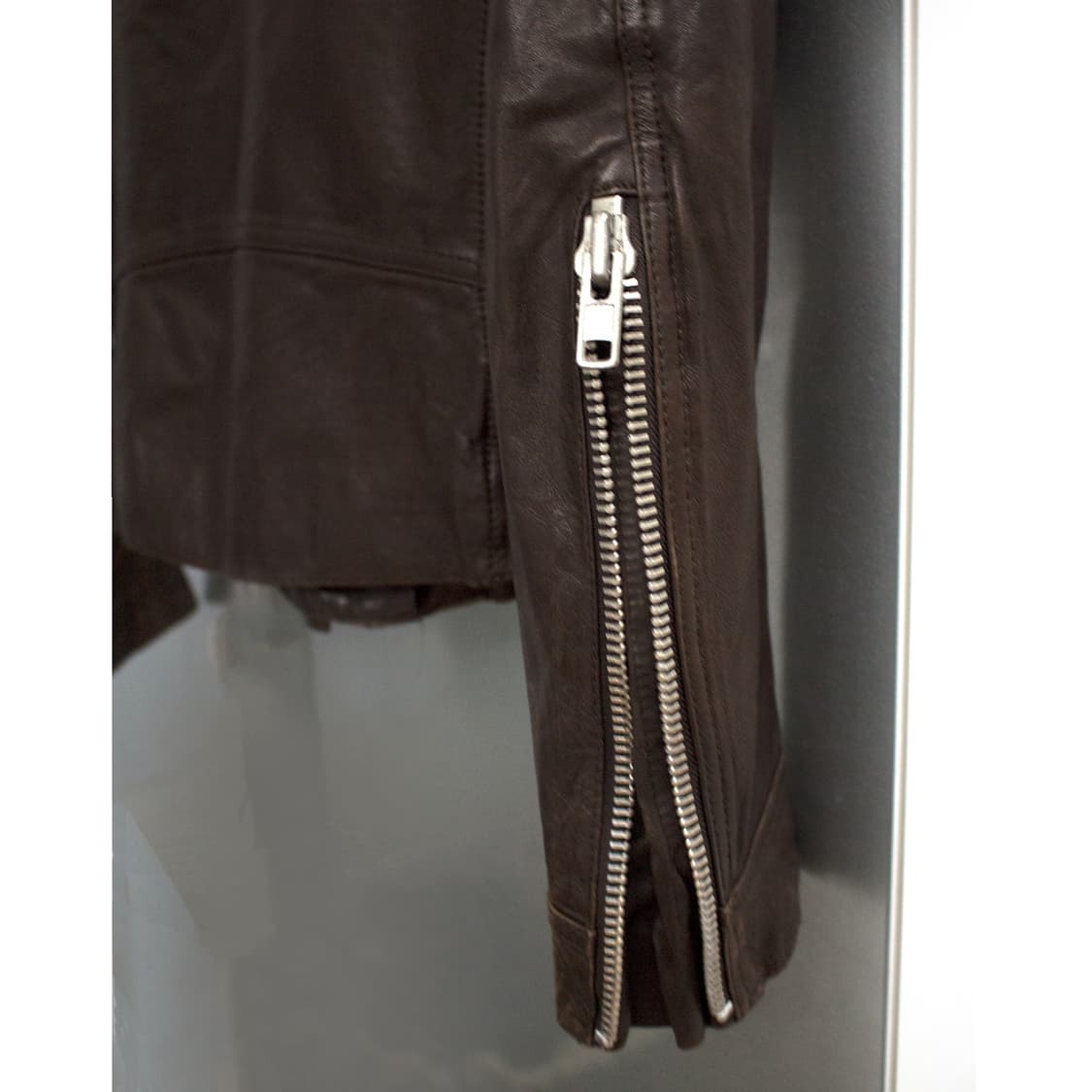 French vintage 모카 레더 자켓 상품이미지9