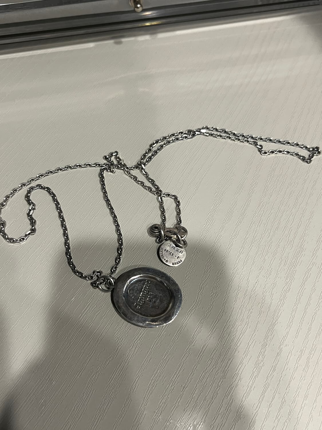 에이징씨씨씨 실버 목걸이 판매. 상품이미지2