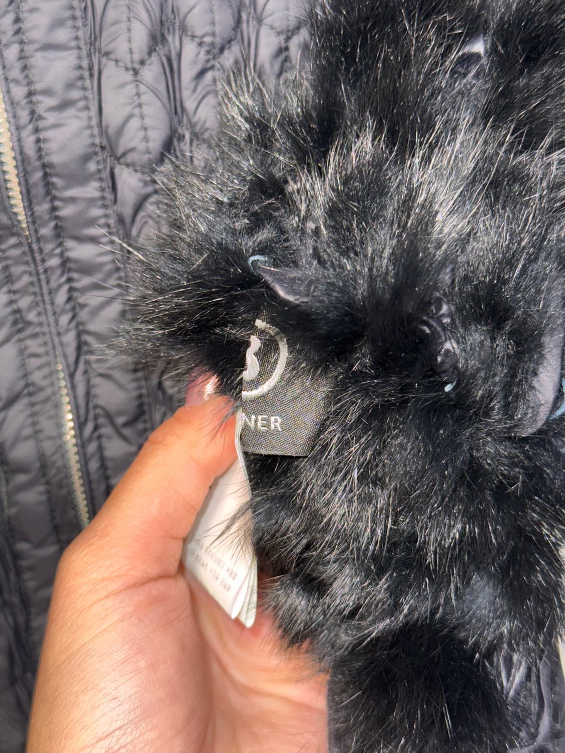 Bogner black rex&rabbit fur pleats 패딩 상품이미지5