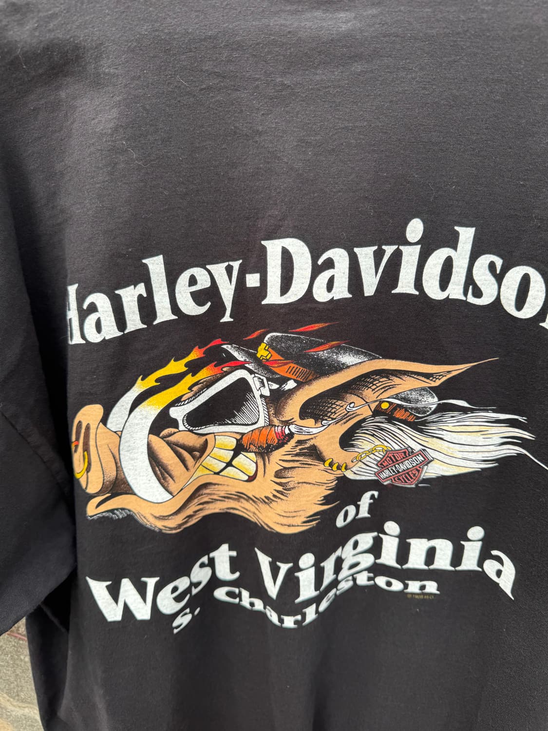 할리데이비슨 빈티지 2013 헤인즈 불독 프린팅 반팔 티셔츠 2xl 상품이미지4