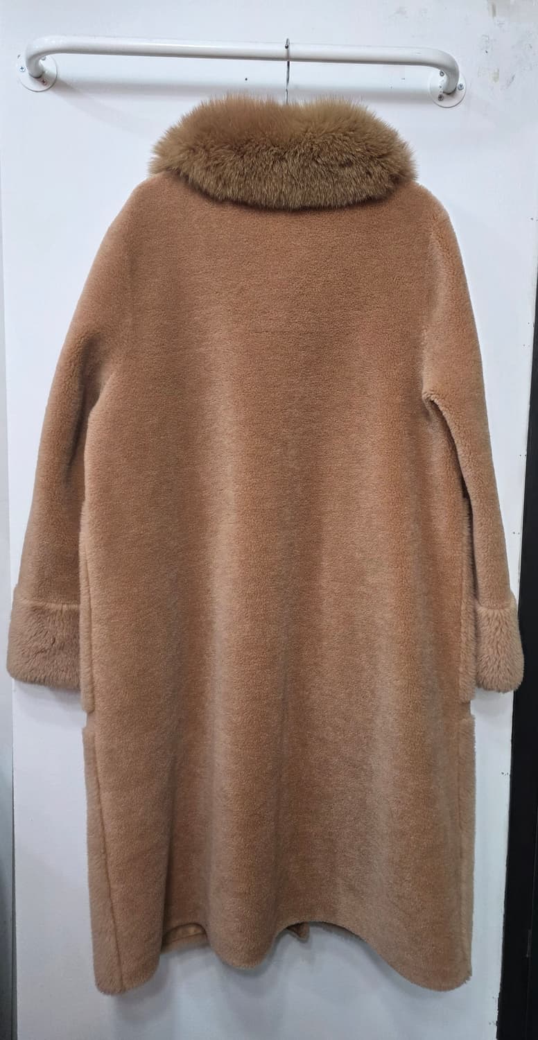 루나코어스 여성 양모 카라 폭스 롱 코트 상품이미지2