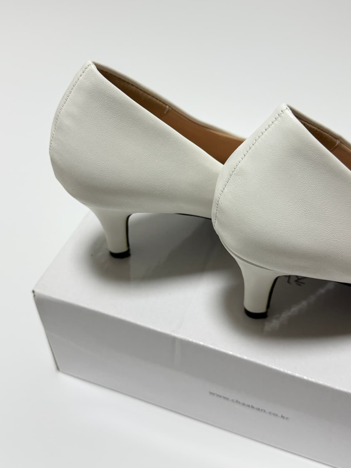 착한구두 화이트 스틸레토 상품이미지7