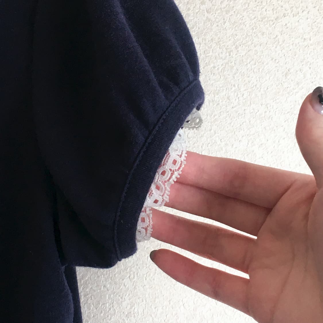 네이비 레이스 반팔자켓 상품이미지5