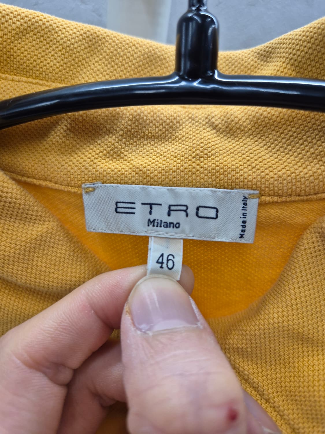 에트로 옐로우 카라 반팔 티셔츠 46 상품이미지6