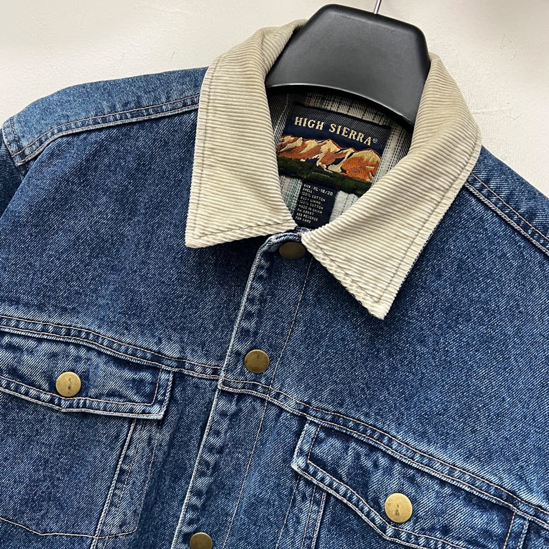 90s HIGH SIERRA 하이시에라 데님 트러커 워크 청자켓 XL 상품이미지3